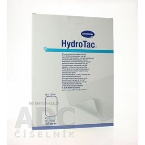 HydroTac - Krytie na rany penové hydropolymérové impregnované gélom (15x20 cm) 1x10 ks vyobraziť