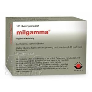 MILGAMMA tbl obd 50 mg/250 µg 1x100 ks vyobraziť