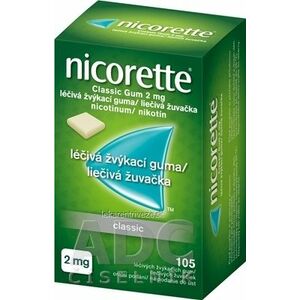 Nicorette Classic Gum 2 mg gum med (blis. PVC/Al) 1x105 ks vyobraziť