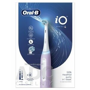 Oral-B iO SERIES 4 Lavender elektrická zubná kefka + držiak + puzdro, 1x1 set vyobraziť