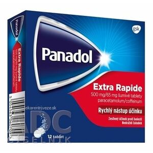 Panadol Extra Rapide tbl eff 500 mg/65 mg (strip papier/PE/Al/PE) 1x12 ks vyobraziť