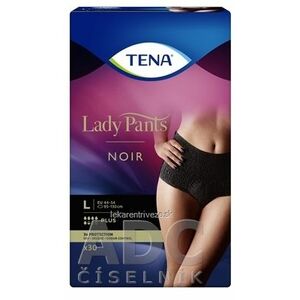 TENA Lady Pants Plus Noir L čierne dámske naťahovacie inkontinenčné nohavičky 1x30 ks vyobraziť