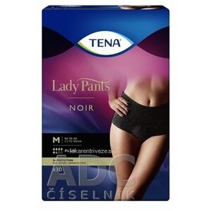 TENA Lady Pants Plus Noir M čierne dámske naťahovacie inkontinenčné nohavičky 1x30 ks vyobraziť