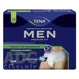 TENA Men Protective Underwear Maxi S/M pánske naťahovacie inkontinenčné nohavičky 1x12 ks vyobraziť