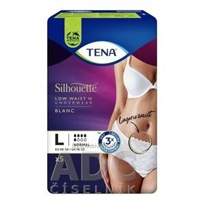 TENA Silhouette Normal Low Waist Blanc L dámske naťahovacie inkontinenčné nohavičky 1x5 ks vyobraziť
