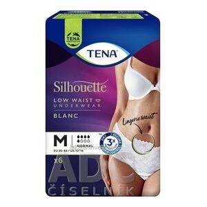 TENA Silhouette Normal Low Waist Blanc M dámske naťahovacie inkontinenčné nohavičky 1x6 ks vyobraziť