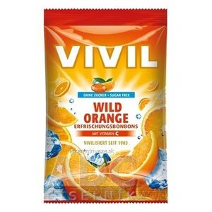 VIVIL BONBONS WILD ORANGE drops s príchuťou pomaranča s vitamínom C, bez cukru 1x60 g vyobraziť