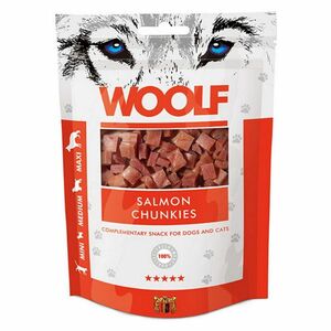 WOOLF Salmon chunkies pochúťka pre psy a mačky 100 g vyobraziť