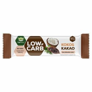 TOPNATUR Tyčinka Low carb kokos kakao 40 g vyobraziť