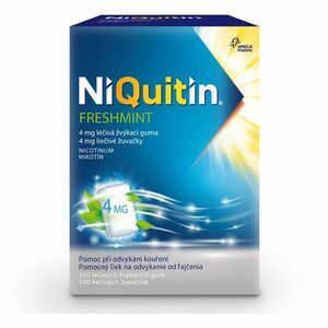 NIQUITIN Freshmint 4 mg 100 liečivých žuvačiek vyobraziť