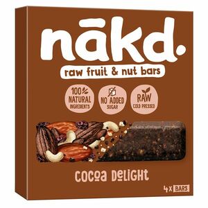 NAKD Cocoa delight ovocno orieškové raw tyčinky s kakaom 4 x 35 g vyobraziť