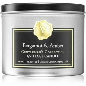 Village Candle Gentlemen's Collection Bergamot & Amber vonná sviečka v plechu 311 g vyobraziť