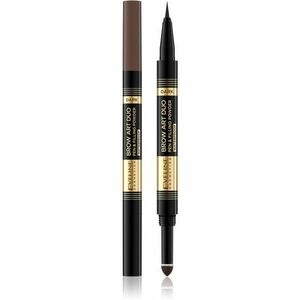 Eveline Cosmetics Brow Art Duo obojstranná ceruzka na obočie odtieň Dark 8 g vyobraziť