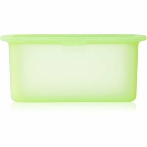 Lékué Reusable Silicone Box nádoba na skladovanie potravín farba Translucent Green 1000 ml vyobraziť