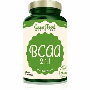 GreenFood Nutrition BCAA 2: 1: 1 podpora rastu svalov 120 cps vyobraziť