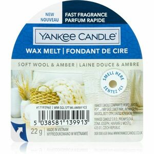 Yankee Candle Soft Wool & Amber vosk do aromalampy 22 g vyobraziť
