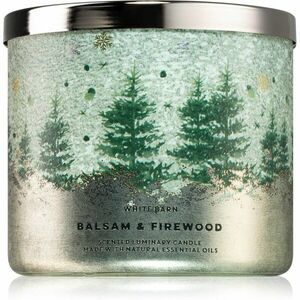 Bath & Body Works Balsam & Firewood vonná sviečka 411 g vyobraziť