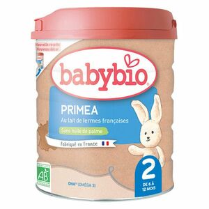 BABYBIO Primae 2 Pokračovacie dojčenské mlieko od 6-12 mesiacov BIO 800 g vyobraziť