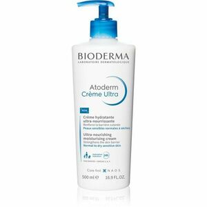 Bioderma Atoderm Cream vyživujúci telový krém pre normálnu až suchú citlivú pokožku bez parfumácie Bottle with Pump 500 ml vyobraziť