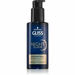 Schwarzkopf Gliss Night Elixir bezoplachový elixír pre poškodené vlasy 100 ml vyobraziť