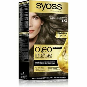 Syoss Oleo Intense permanentná farba na vlasy s olejom odtieň 5-54 Ashy Light Brown 1 ks vyobraziť