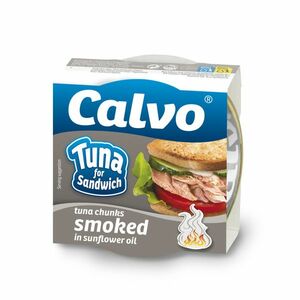 CALVO Sandwich údený tuniak v slnečnicovom oleji 142 g vyobraziť