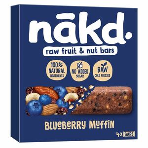 NAKD Blueberry muffin raw ovocno orieškové tyčinky s čučoriedkami 4 x 35 g vyobraziť