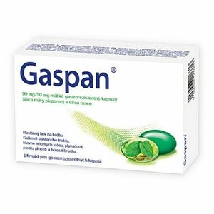 GASPAN 90 mg/50 mg mäkké gastrorezistentné kapsuly 14 kusov vyobraziť
