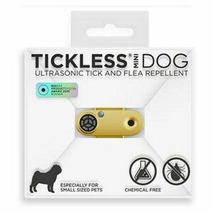 TICKLESS Mini dog nabíjací ultrazvukový odpudzovač kliešťov a bĺch zlatá vyobraziť
