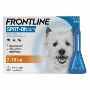 FRONTLINE Spot-On pre psy S (2-10 kg) 0, 67 ml 3 pipety vyobraziť