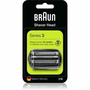 Braun Series 3 21B náhradné hlavice na holenie s elektrickým strojčekom vyobraziť