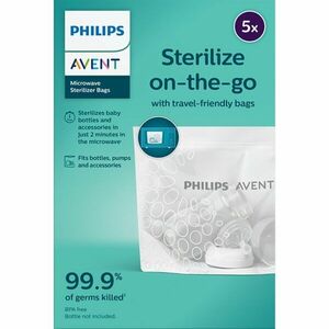 Philips Avent Sterilize on-the-go sterilizačné vrecúška do mikrovlnnej rúry 5 ks vyobraziť