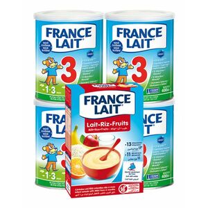 France Lait 3 + FL kaša ryžová ovocná 250g dojčenské mlieko vyobraziť