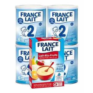 France Lait 2 + FL kaša ryžová ovocná 250g dojčenské mlieko vyobraziť