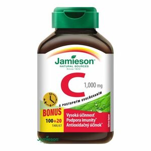 Jamieson Vitamín C 1000 mg s postupným uvoľňovaním 100 + 20 tbl ZDARMA vyobraziť