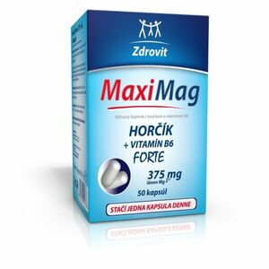 Zdrovit MaxiMag Horčík a B6 50 kapsúl vyobraziť