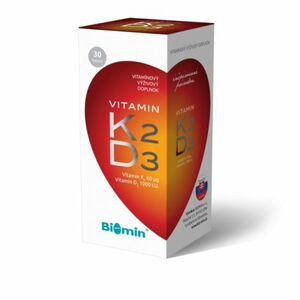 Biomin Vitamín K2 + vitamín D3 1000 I.U. 30 cps vyobraziť