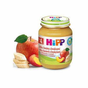 HiPP Príkrm 100% Ovocie Jablká, banány a broskyne 125 g vyobraziť
