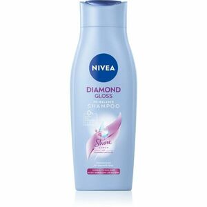 Nivea Diamond Gloss ošetrujúci šampón pre unavené vlasy bez lesku 400 ml vyobraziť