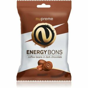 Nupreme Energy Bons čokoládové pralinky s kofeínom Dark Chocolate 70 g vyobraziť