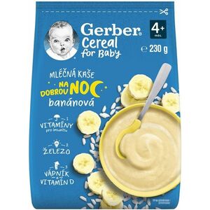 Gerber Cereal Mliečna KAŠA Dobrú noc Banánová; (od ukonč. 4. mesiaca) vyobraziť