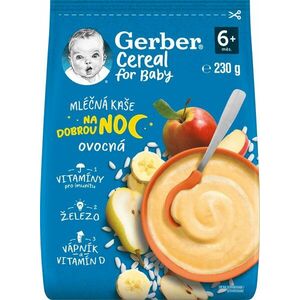 Gerber Cereal Mliečna KAŠA Dobrú noc Ovocná; (od ukonč. 6. mesiaca) vyobraziť