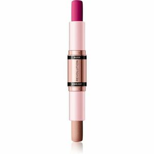 Makeup Revolution Blush & Highlight krémová lícenka a rozjasňovač v tyčinke odtieň Sparkling Wine Shine 2x4, 3 g vyobraziť