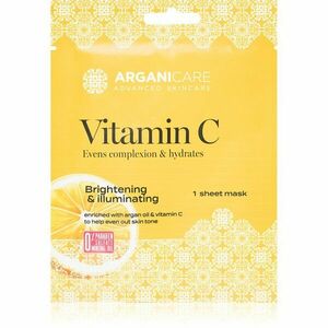 Arganicare Vitamin C Sheet Mask plátenná maska s rozjasňujúcim účinkom s vitamínom C 1 ks vyobraziť