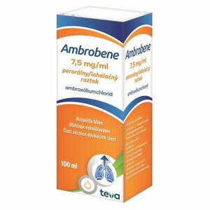 AMBROBENE 7, 5 mg/ml perorálny/inhalačný roztok 100 ml vyobraziť