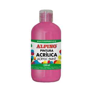 ALPINO Fľaša akrylové farby do školy - Magenta vyobraziť