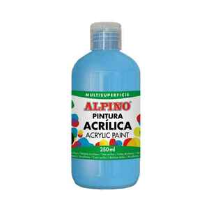 ALPINO Fľaša akrylové farby do školy - Modrá azúrová vyobraziť