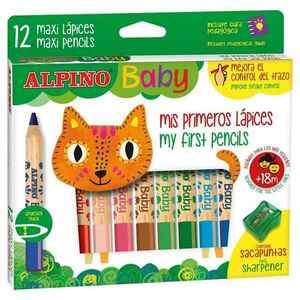 ALPINO Farebné detské ceruzky Alpino Baby 12ks vyobraziť