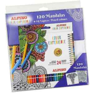 ALPINO 24 ks ceruziek Col Experience +120 omaľovánok Mandala vyobraziť
