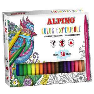 ALPINO 36 trojuholníkových farebných fixiek Color Experience vyobraziť